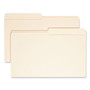 Smead Manila File Folders, 1/2-Cut Tabs: Assorted, Legal Size, 0.75" Expansion, Manila, 100/Box