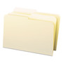 Smead Manila File Folders, 1/2-Cut Tabs: Assorted, Legal Size, 0.75" Expansion, Manila, 100/Box