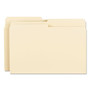 Smead Manila File Folders, 1/2-Cut Tabs: Assorted, Legal Size, 0.75" Expansion, Manila, 100/Box
