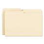 Smead Manila File Folders, 1/2-Cut Tabs: Assorted, Legal Size, 0.75" Expansion, Manila, 100/Box