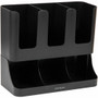 Mind Reader 6-compartment Condiment Organizer - 6 Compartment(s) - 15" Height x 11.50" Width x 6.50" Length - Black - Plastic
