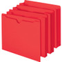 Smead Colored File Jackets with Reinforced Double-Ply Tab, Straight Tab, Letter Size, Red, 100/Box