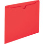 Smead Colored File Jackets with Reinforced Double-Ply Tab, Straight Tab, Letter Size, Red, 100/Box