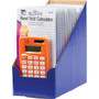 Charles Leonard 8-digit Hand Held Calculator - Dual Power, Non-slip Rubber Key - 8 Digits - Battery Powered - Assorted
