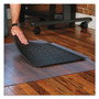 ES Robbins Sit or Stand Mat for Carpet or Hard Floors, 36 x 53 with Lip, Clear/Black (ESR184612) View Product Image