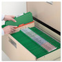 Smead Six-Section Pressboard Top Tab Classification Folders, Six SafeSHIELD Fasteners, 2 Dividers, Legal Size, Green, 10/Box