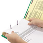 Smead Six-Section Pressboard Top Tab Classification Folders, Six SafeSHIELD Fasteners, 2 Dividers, Legal Size, Green, 10/Box