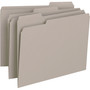 Smead Colored File Folders, 1/3-Cut Tabs: Assorted, Letter Size, 0.75" Expansion, Gray, 100/Box
