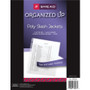 Smead Organized Up Poly Slash Jackets, 2-Sections, Letter Size, Clear, 5/Pack