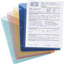 Smead Organized Up Poly Slash Jackets, 2-Sections, Letter Size, Clear, 5/Pack