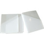 Smead Organized Up Poly Slash Jackets, 2-Sections, Letter Size, Clear, 5/Pack