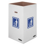Waste And Recycling Bin, 42 Gal, White, 10/carton (FEL7320101) View Product Image
