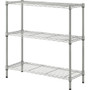 Lorell Light-Duty Wire Shelving - 3 Tier(s) - 36" Height x 36" Width x 14" Depth - Floor - Sturdy - Epoxy