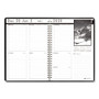 House of Doolittle Black-on-White Photo Weekly Appointment Book, Landscapes Photography, 11 x 8.5, Black Cover, 12-Month (Jan to Dec): 2024 View Product Image
