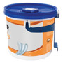 GOJO FAST TOWELS Hand Cleaning Towels, 7.75 x 11, Fresh Citrus, Blue, 130/Bucket, 4 Buckets/Carton (GOJ6298) View Product Image