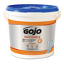 GOJO FAST TOWELS Hand Cleaning Towels, 9 x 10, Fresh Citrus, Blue, 225/Bucket, 2 Buckets/Carton
