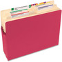Smead Colored File Pockets, 1.75" Expansion, Letter Size, Red