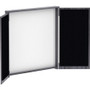 Lorell Dry-erase Whiteboard Presentation Cabinet - Hinged Door, Dry Erase Surface - 47.3" Height x 47.3" Width x 4.8" Depth - (LLR69625)