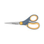 Westcott Non-Stick Titanium Bonded Scissors, 8" Long, 3.25" Cut Length, Gray/Yellow Straight Handle (ACM14849) View Product Image