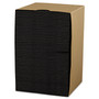 Hoffmaster Beverage Napkins, 2-Ply, 9 1/2 x 9 1/2, Black, 1000/Carton