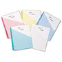 Avery Binder Pockets, 3-Hole Punched, 9.25 x 11, Assorted Colors, 5/Pack (AVE75254) View Product Image