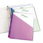 Avery Binder Pockets, 3-Hole Punched, 9.25 x 11, Assorted Colors, 5/Pack (AVE75254) View Product Image