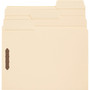Smead SuperTab Reinforced Guide Height Fastener Folders, 11-pt Manila, 0.75" Expansion, 2 Fasteners, Letter Size, Manila, 50/Box