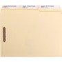 Smead SuperTab Reinforced Guide Height Fastener Folders, 11-pt Manila, 0.75" Expansion, 2 Fasteners, Letter Size, Manila, 50/Box