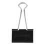 Universal Binder Clip Zip-Seal Bag Value Pack, Large, Black/Silver, 36/Pack