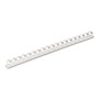 Fellowes Plastic Comb Bindings, 1/2" Diameter, 90 Sheet Capacity, White, 100/Pack (FEL52372) View Product Image