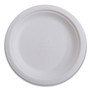 Eco-Products Renewable Sugarcane Plates, 10" dia, Natural White, 500/Carton (ECOEPP005) View Product Image