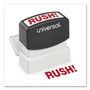 Universal Message Stamp, RUSH, Pre-Inked One-Color, Red (UNV10069) View Product Image