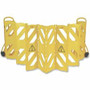 Rubbermaid Commercial Foldable Mobile Caution Barrier - 40" Height - Caster - Yellow