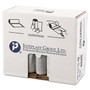 Inteplast Group Low-Density Commercial Can Liners, 30 gal, 0.58 mil, 30" x 36", Clear, Interleaved Roll, 25 Bags/Roll, 10 Rolls/Carton