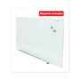 Universal Frameless Magnetic Glass Marker Board, 48 x 36, White Surface (UNV43203) View Product Image