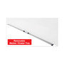 Universal Frameless Magnetic Glass Marker Board, 48 x 36, White Surface (UNV43203) View Product Image