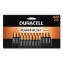 Duracell Power Boost CopperTop Alkaline AAA Batteries, 20/Pack (DURMN2400B20Z) View Product Image