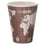 Eco-Products World Art Renewable and Compostable Insulated Hot Cups, PLA, 8 oz, 40/Pack, 20 Packs/Carton (ECOEPBNHC8WD) View Product Image