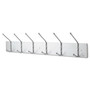 Safco 6-Hook Contemporary Steel Coat Hooks - 6 Hooks - (SAF4162)