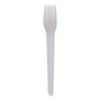 Eco-Products Plantware Compostable Cutlery, Fork, 6", Pearl White, 50/Pack, 20 Pack/Carton (ECOEPS012) View Product Image