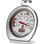Rubbermaid Commercial Refrigerator/Freezer Thermometers - Large Display, Shatter Proof Lens, Dual Dial - For Refrigerator/Freezer