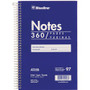 Blueline White Paper Wirebound Steno Pad - 360 Sheets - Spiral - Front Ruling Surface - 9" x 6" Sheet Size - White Paper