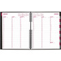 Brownline CoilPro Weekly Appointment Book in Columnar Format, 11 x 8.5, Black Lizard-Look Cover, 12-Month (Jan to Dec): 2024 View Product Image