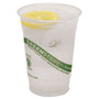 Eco-Products GreenStripe Renewable and Compostable Cold Cups, 16 oz, Plastic, Clear, 50/Pack, 20 Packs/Carton