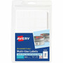 Avery Removable ID Labels - 5/8" Width x 7/8" Length - Removable Adhesive - Rectangle - White - Paper
