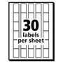 Avery Removable Multi-Use Labels, Handwrite Only, 0.63 x 0.88, White, 30/Sheet, 35 Sheets/Pack, (5424) View Product Image