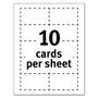 Avery Clean Edge Business Cards, Laser, 2 x 3.5, White, 1,000 Cards, 10 Cards/Sheet, 100 Sheets/Box (AVE5874) View Product Image