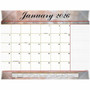 At-A-Glance Marbled Desk Pad - Standard - Monthly - 12 Month - January 2026 to December 2026 - 1 Month Single Page Layout