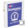 Avery Economy View Binder with Round Rings , 3 Rings, 1" Capacity, 11 x 8.5, White, (5711)