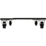Lorell Commercial Cabinet Dolly - Metal - 42" Width x 24" Depth x 4" Height - Black